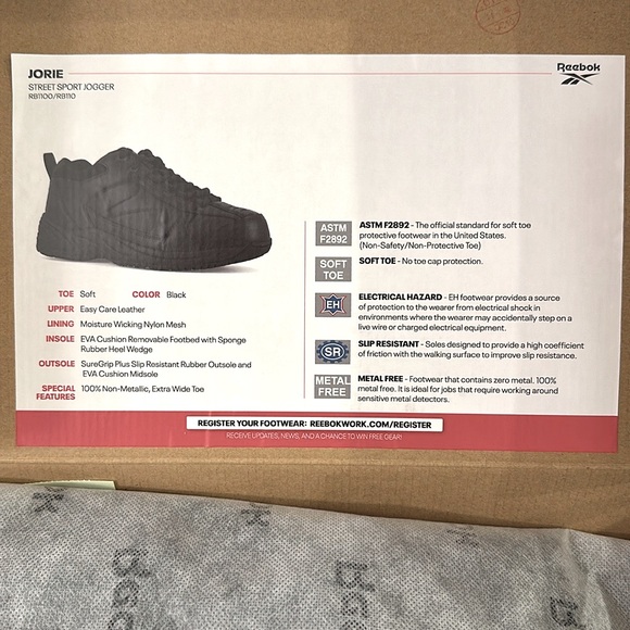 NWT Reebok Men Jorie Street Sport Jogger Work Industrial Construction Shoe, 11W - Picture 6 of 8